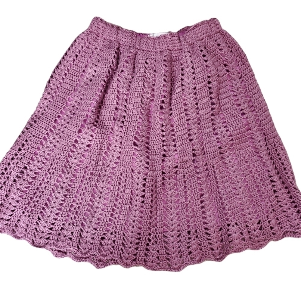 𝅺CROCHET Skirt with Lining